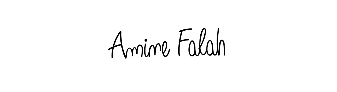 How to make Amine Falah name signature. Use Angelique-Rose-font-FFP style for creating short signs online. This is the latest handwritten sign. Amine Falah signature style 5 images and pictures png