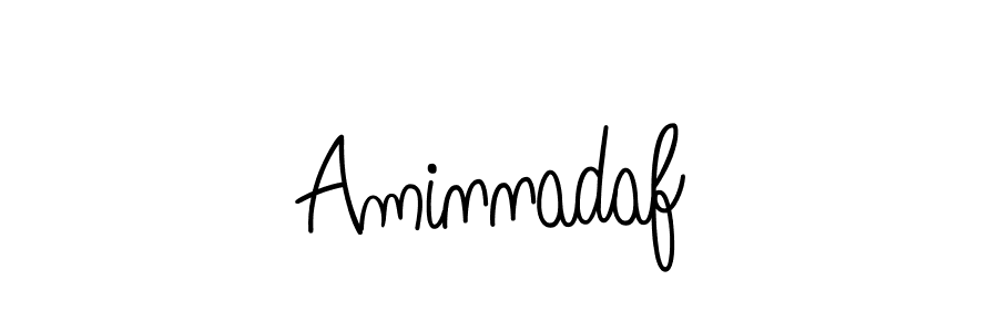 Aminnadaf stylish signature style. Best Handwritten Sign (Angelique-Rose-font-FFP) for my name. Handwritten Signature Collection Ideas for my name Aminnadaf. Aminnadaf signature style 5 images and pictures png