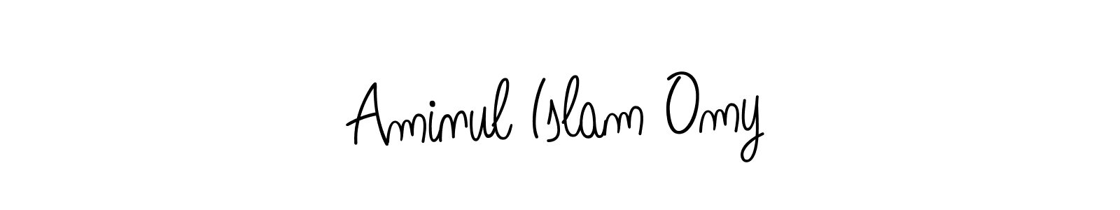 Aminul Islam Omy stylish signature style. Best Handwritten Sign (Angelique-Rose-font-FFP) for my name. Handwritten Signature Collection Ideas for my name Aminul Islam Omy. Aminul Islam Omy signature style 5 images and pictures png