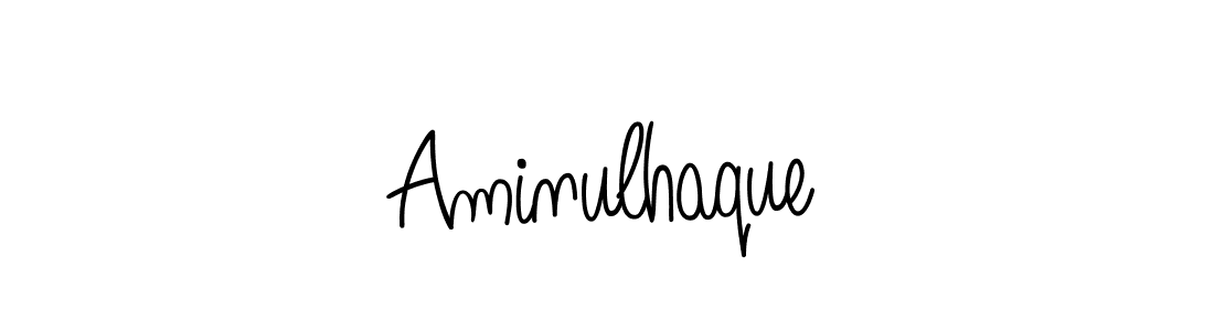 Make a beautiful signature design for name Aminulhaque. With this signature (Angelique-Rose-font-FFP) style, you can create a handwritten signature for free. Aminulhaque signature style 5 images and pictures png