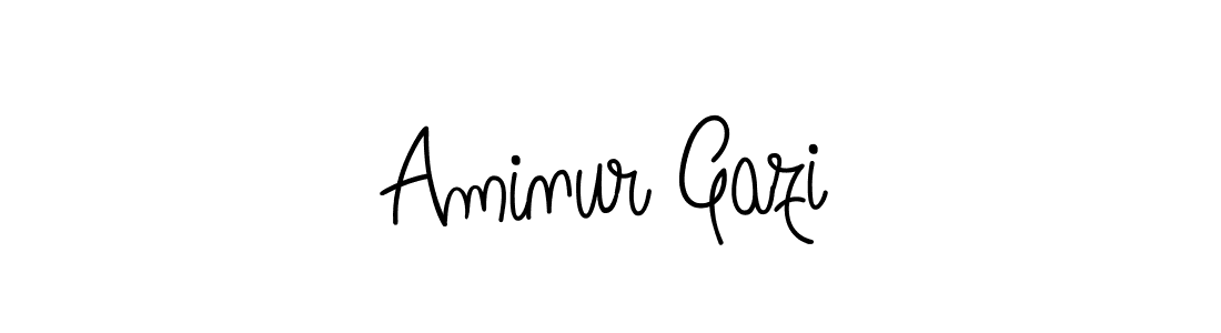 Make a beautiful signature design for name Aminur Gazi. Use this online signature maker to create a handwritten signature for free. Aminur Gazi signature style 5 images and pictures png