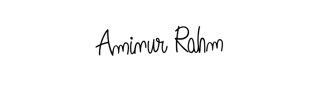 if you are searching for the best signature style for your name Aminur Rahm. so please give up your signature search. here we have designed multiple signature styles  using Angelique-Rose-font-FFP. Aminur Rahm signature style 5 images and pictures png
