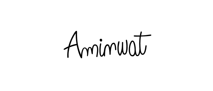 Also we have Aminwat name is the best signature style. Create professional handwritten signature collection using Angelique-Rose-font-FFP autograph style. Aminwat signature style 5 images and pictures png