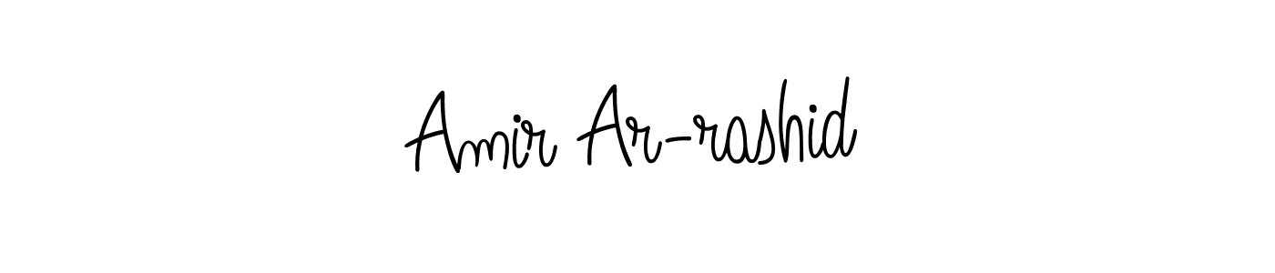 Use a signature maker to create a handwritten signature online. With this signature software, you can design (Angelique-Rose-font-FFP) your own signature for name Amir Ar-rashid. Amir Ar-rashid signature style 5 images and pictures png