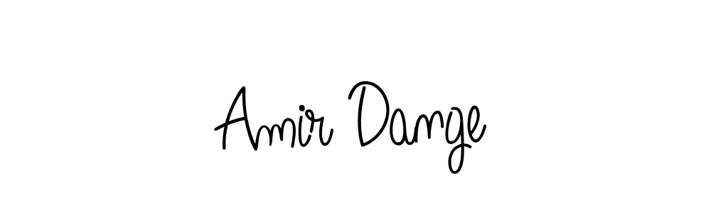 You should practise on your own different ways (Angelique-Rose-font-FFP) to write your name (Amir Dange) in signature. don't let someone else do it for you. Amir Dange signature style 5 images and pictures png