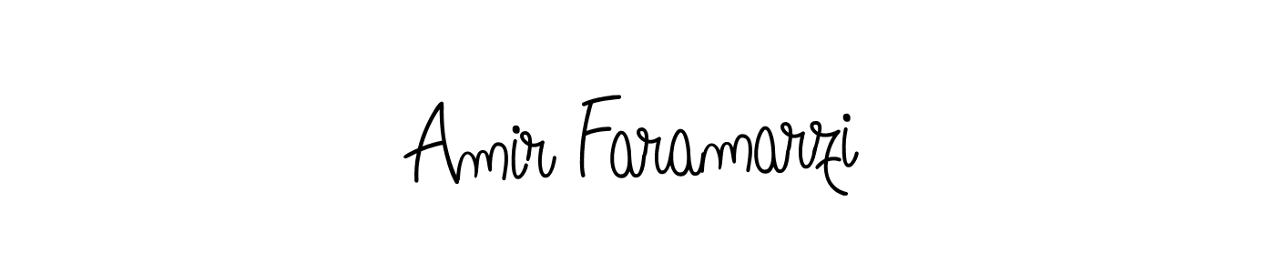 Once you've used our free online signature maker to create your best signature Angelique-Rose-font-FFP style, it's time to enjoy all of the benefits that Amir Faramarzi name signing documents. Amir Faramarzi signature style 5 images and pictures png