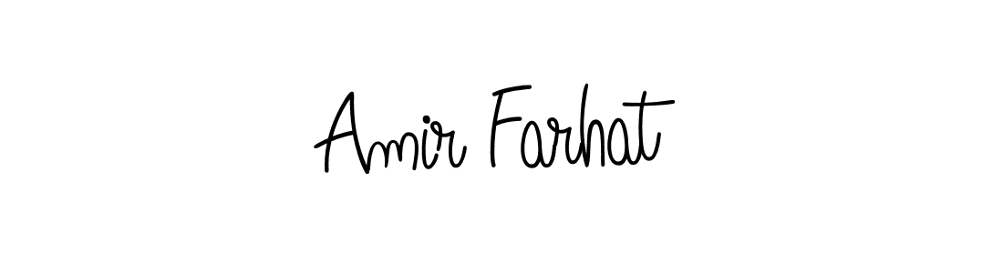 Once you've used our free online signature maker to create your best signature Angelique-Rose-font-FFP style, it's time to enjoy all of the benefits that Amir Farhat name signing documents. Amir Farhat signature style 5 images and pictures png