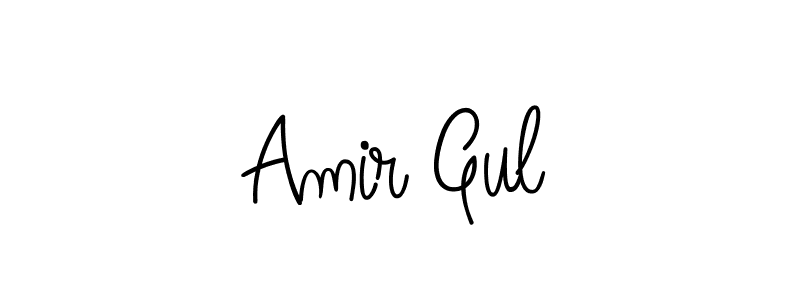 You should practise on your own different ways (Angelique-Rose-font-FFP) to write your name (Amir Gul) in signature. don't let someone else do it for you. Amir Gul signature style 5 images and pictures png