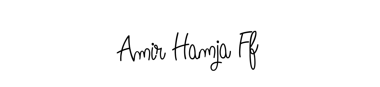 Also we have Amir Hamja Ff name is the best signature style. Create professional handwritten signature collection using Angelique-Rose-font-FFP autograph style. Amir Hamja Ff signature style 5 images and pictures png