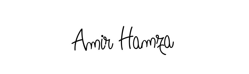 Use a signature maker to create a handwritten signature online. With this signature software, you can design (Angelique-Rose-font-FFP) your own signature for name Amir Hamza. Amir Hamza signature style 5 images and pictures png