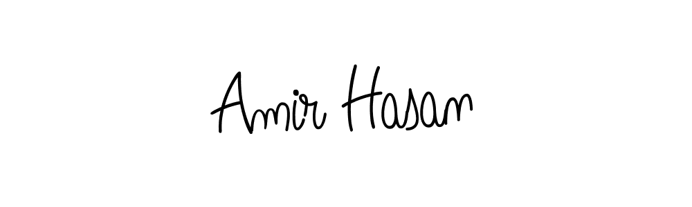 Use a signature maker to create a handwritten signature online. With this signature software, you can design (Angelique-Rose-font-FFP) your own signature for name Amir Hasan. Amir Hasan signature style 5 images and pictures png