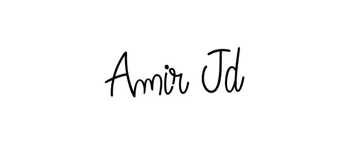 Angelique-Rose-font-FFP is a professional signature style that is perfect for those who want to add a touch of class to their signature. It is also a great choice for those who want to make their signature more unique. Get Amir Jd name to fancy signature for free. Amir Jd signature style 5 images and pictures png