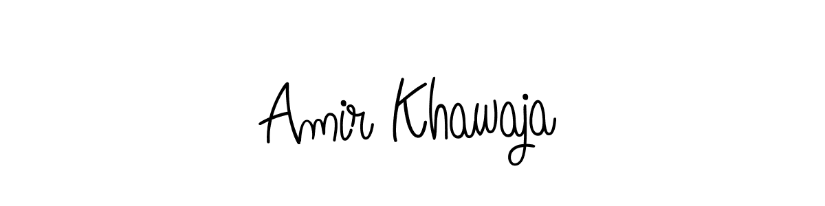 This is the best signature style for the Amir Khawaja name. Also you like these signature font (Angelique-Rose-font-FFP). Mix name signature. Amir Khawaja signature style 5 images and pictures png