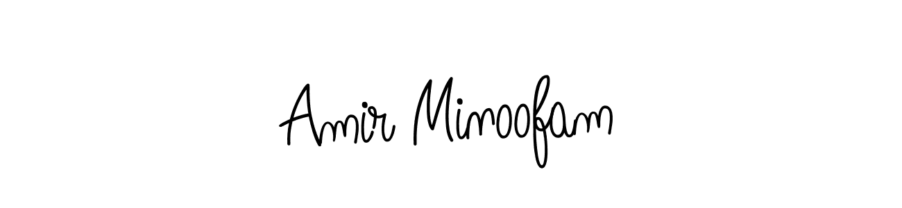 The best way (Angelique-Rose-font-FFP) to make a short signature is to pick only two or three words in your name. The name Amir Minoofam include a total of six letters. For converting this name. Amir Minoofam signature style 5 images and pictures png