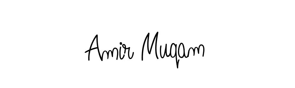 Make a beautiful signature design for name Amir Muqam. With this signature (Angelique-Rose-font-FFP) style, you can create a handwritten signature for free. Amir Muqam signature style 5 images and pictures png