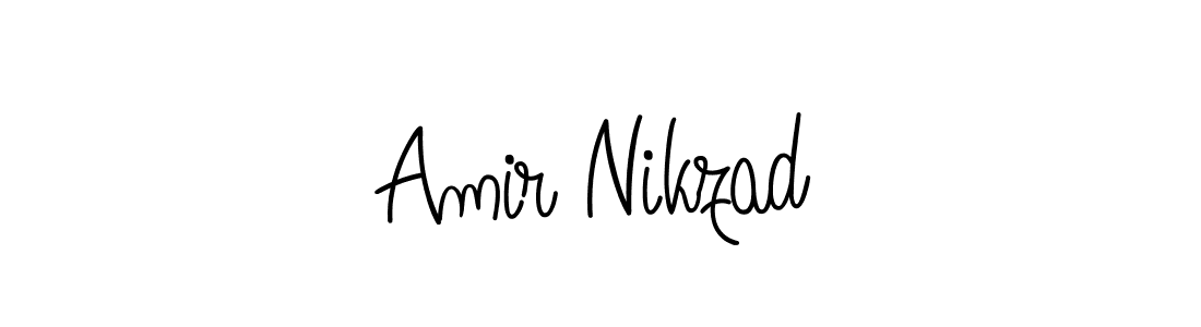 Amir Nikzad stylish signature style. Best Handwritten Sign (Angelique-Rose-font-FFP) for my name. Handwritten Signature Collection Ideas for my name Amir Nikzad. Amir Nikzad signature style 5 images and pictures png