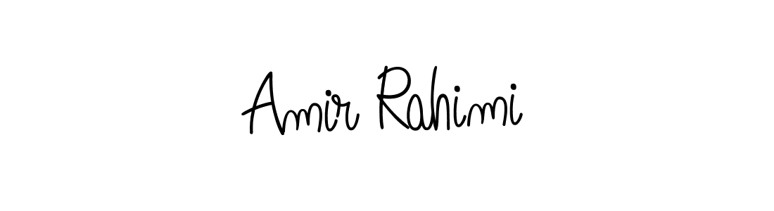 Create a beautiful signature design for name Amir Rahimi. With this signature (Angelique-Rose-font-FFP) fonts, you can make a handwritten signature for free. Amir Rahimi signature style 5 images and pictures png