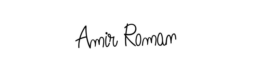 Create a beautiful signature design for name Amir Roman. With this signature (Angelique-Rose-font-FFP) fonts, you can make a handwritten signature for free. Amir Roman signature style 5 images and pictures png