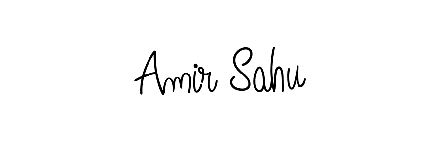 Design your own signature with our free online signature maker. With this signature software, you can create a handwritten (Angelique-Rose-font-FFP) signature for name Amir Sahu. Amir Sahu signature style 5 images and pictures png