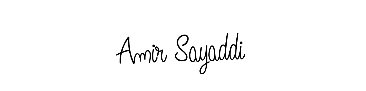 Design your own signature with our free online signature maker. With this signature software, you can create a handwritten (Angelique-Rose-font-FFP) signature for name Amir Sayaddi. Amir Sayaddi signature style 5 images and pictures png