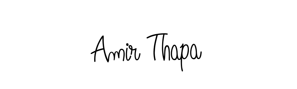 Amir Thapa stylish signature style. Best Handwritten Sign (Angelique-Rose-font-FFP) for my name. Handwritten Signature Collection Ideas for my name Amir Thapa. Amir Thapa signature style 5 images and pictures png
