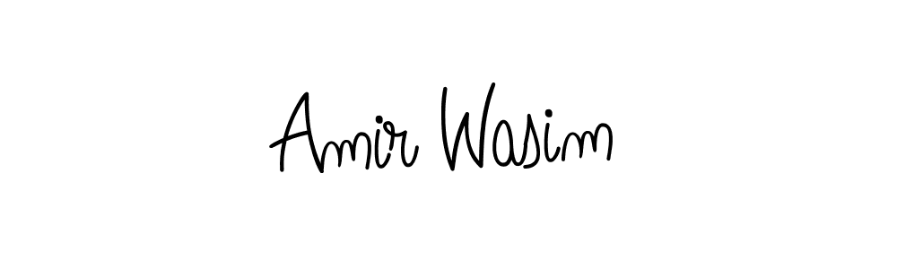 Also we have Amir Wasim name is the best signature style. Create professional handwritten signature collection using Angelique-Rose-font-FFP autograph style. Amir Wasim signature style 5 images and pictures png