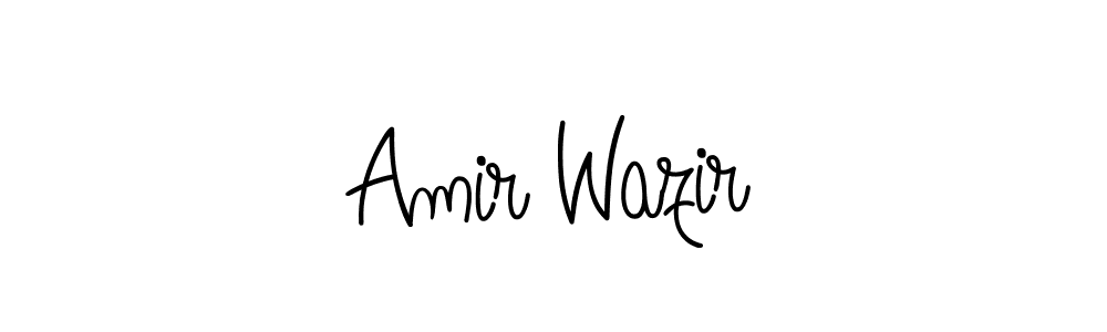 Amir Wazir stylish signature style. Best Handwritten Sign (Angelique-Rose-font-FFP) for my name. Handwritten Signature Collection Ideas for my name Amir Wazir. Amir Wazir signature style 5 images and pictures png