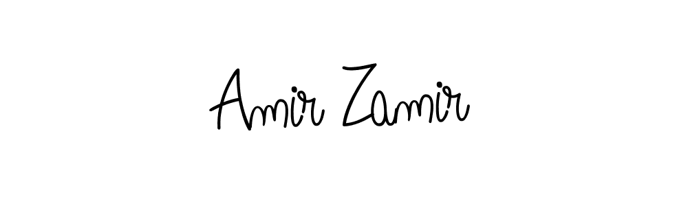 How to Draw Amir Zamir signature style? Angelique-Rose-font-FFP is a latest design signature styles for name Amir Zamir. Amir Zamir signature style 5 images and pictures png