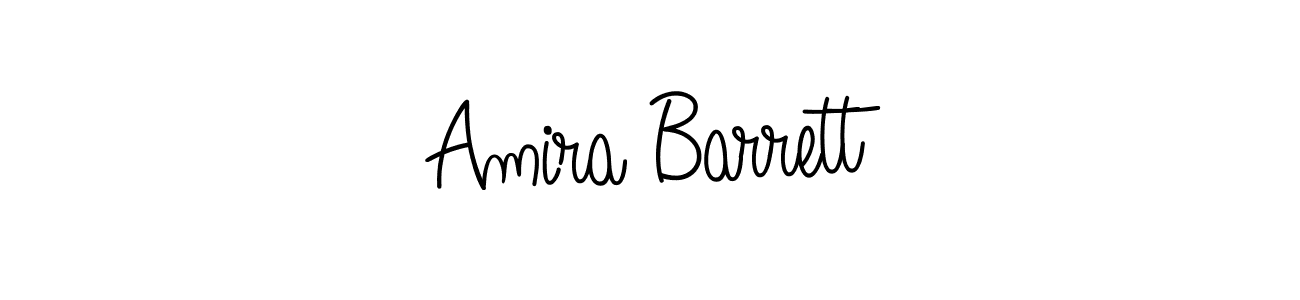 Make a beautiful signature design for name Amira Barrett. With this signature (Angelique-Rose-font-FFP) style, you can create a handwritten signature for free. Amira Barrett signature style 5 images and pictures png