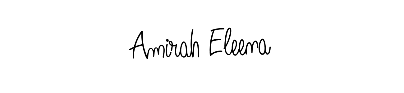 Once you've used our free online signature maker to create your best signature Angelique-Rose-font-FFP style, it's time to enjoy all of the benefits that Amirah Eleena name signing documents. Amirah Eleena signature style 5 images and pictures png