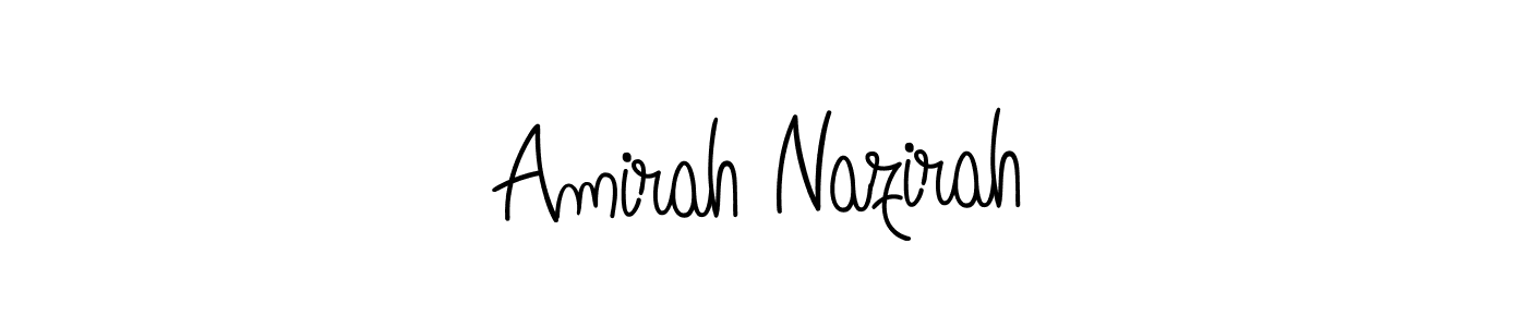 Similarly Angelique-Rose-font-FFP is the best handwritten signature design. Signature creator online .You can use it as an online autograph creator for name Amirah Nazirah. Amirah Nazirah signature style 5 images and pictures png