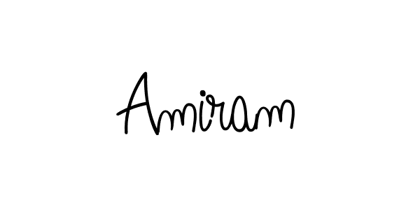 The best way (Angelique-Rose-font-FFP) to make a short signature is to pick only two or three words in your name. The name Amiram include a total of six letters. For converting this name. Amiram signature style 5 images and pictures png