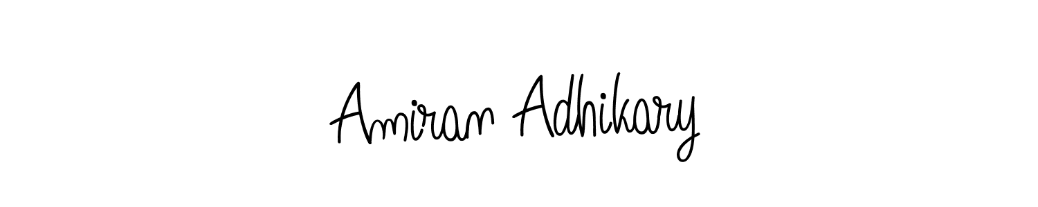 How to make Amiran Adhikary signature? Angelique-Rose-font-FFP is a professional autograph style. Create handwritten signature for Amiran Adhikary name. Amiran Adhikary signature style 5 images and pictures png