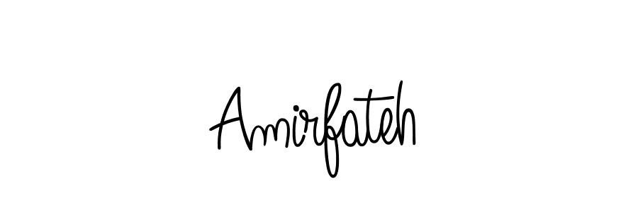 You should practise on your own different ways (Angelique-Rose-font-FFP) to write your name (Amirfateh) in signature. don't let someone else do it for you. Amirfateh signature style 5 images and pictures png