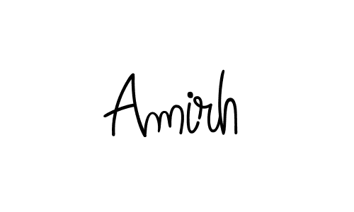 Create a beautiful signature design for name Amirh. With this signature (Angelique-Rose-font-FFP) fonts, you can make a handwritten signature for free. Amirh signature style 5 images and pictures png