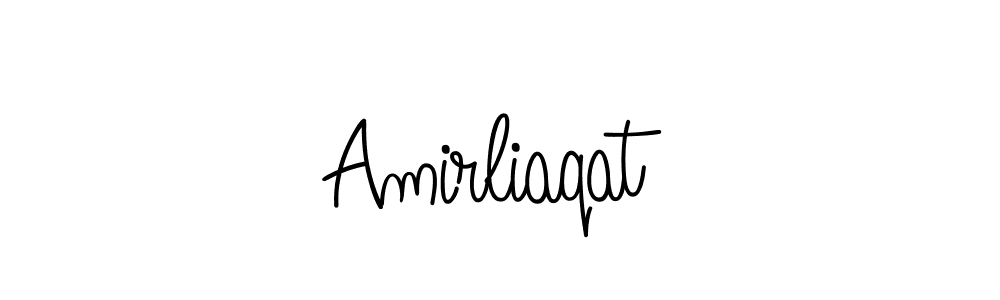 How to Draw Amirliaqat signature style? Angelique-Rose-font-FFP is a latest design signature styles for name Amirliaqat. Amirliaqat signature style 5 images and pictures png
