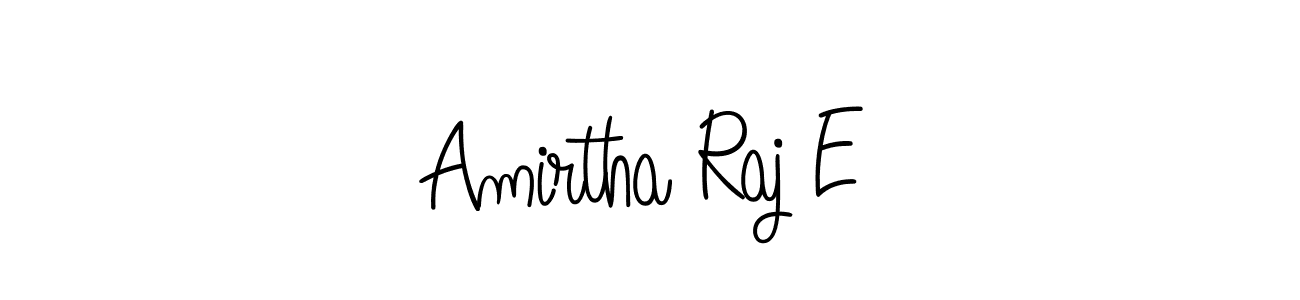 Make a beautiful signature design for name Amirtha Raj E. Use this online signature maker to create a handwritten signature for free. Amirtha Raj E signature style 5 images and pictures png