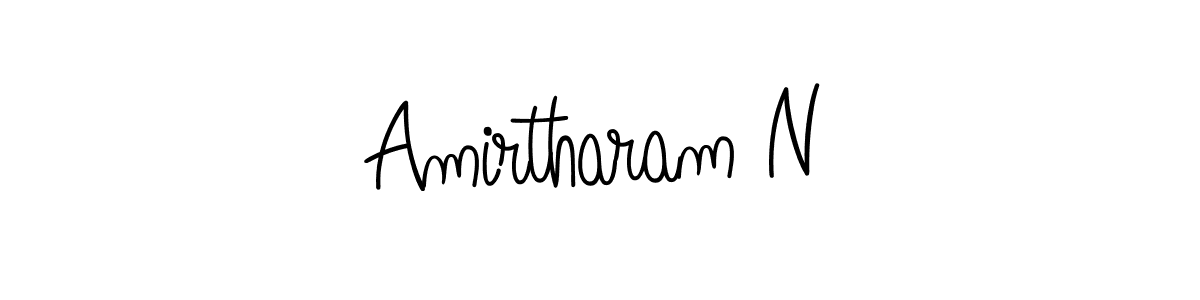 if you are searching for the best signature style for your name Amirtharam N. so please give up your signature search. here we have designed multiple signature styles  using Angelique-Rose-font-FFP. Amirtharam N signature style 5 images and pictures png