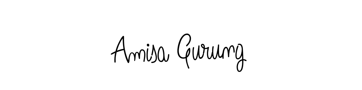 Make a beautiful signature design for name Amisa Gurung. Use this online signature maker to create a handwritten signature for free. Amisa Gurung signature style 5 images and pictures png