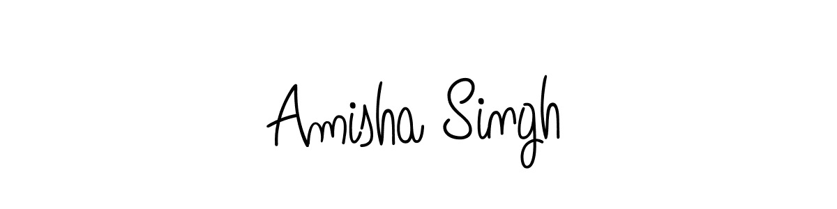 How to make Amisha Singh signature? Angelique-Rose-font-FFP is a professional autograph style. Create handwritten signature for Amisha Singh name. Amisha Singh signature style 5 images and pictures png