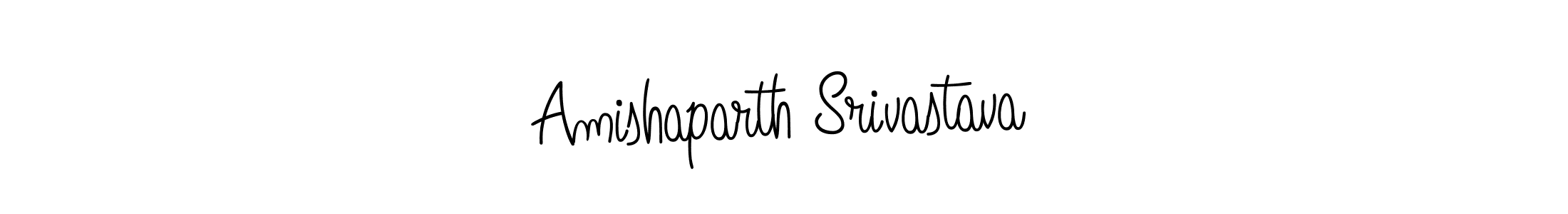 The best way (Angelique-Rose-font-FFP) to make a short signature is to pick only two or three words in your name. The name Amishaparth Srivastava include a total of six letters. For converting this name. Amishaparth Srivastava signature style 5 images and pictures png