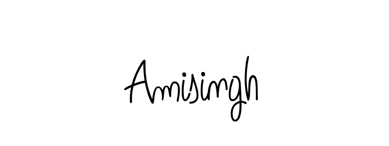 Use a signature maker to create a handwritten signature online. With this signature software, you can design (Angelique-Rose-font-FFP) your own signature for name Amisingh. Amisingh signature style 5 images and pictures png