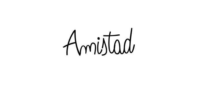 Use a signature maker to create a handwritten signature online. With this signature software, you can design (Angelique-Rose-font-FFP) your own signature for name Amistad. Amistad signature style 5 images and pictures png