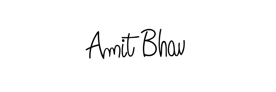 Make a beautiful signature design for name Amit Bhav. With this signature (Angelique-Rose-font-FFP) style, you can create a handwritten signature for free. Amit Bhav signature style 5 images and pictures png