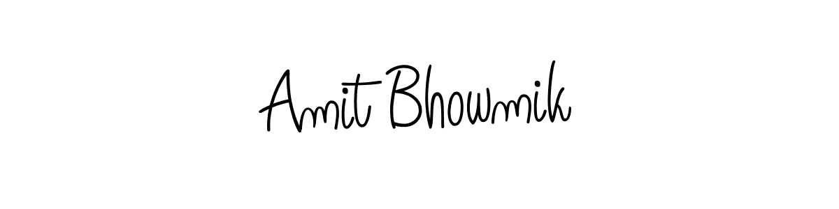 Make a short Amit Bhowmik signature style. Manage your documents anywhere anytime using Angelique-Rose-font-FFP. Create and add eSignatures, submit forms, share and send files easily. Amit Bhowmik signature style 5 images and pictures png