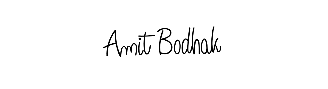 Use a signature maker to create a handwritten signature online. With this signature software, you can design (Angelique-Rose-font-FFP) your own signature for name Amit Bodhak. Amit Bodhak signature style 5 images and pictures png