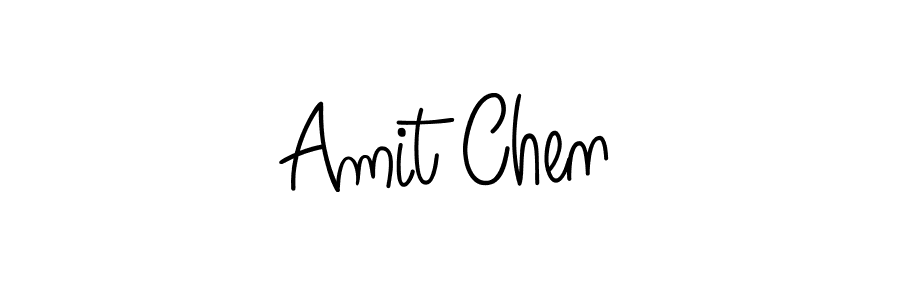 Make a beautiful signature design for name Amit Chen. With this signature (Angelique-Rose-font-FFP) style, you can create a handwritten signature for free. Amit Chen signature style 5 images and pictures png