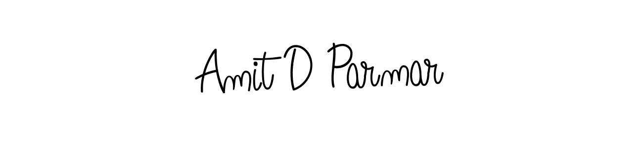 Also we have Amit D Parmar name is the best signature style. Create professional handwritten signature collection using Angelique-Rose-font-FFP autograph style. Amit D Parmar signature style 5 images and pictures png