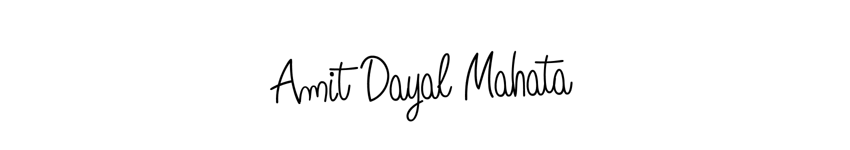 Also we have Amit Dayal Mahata name is the best signature style. Create professional handwritten signature collection using Angelique-Rose-font-FFP autograph style. Amit Dayal Mahata signature style 5 images and pictures png