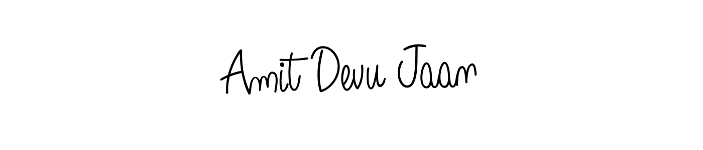 Design your own signature with our free online signature maker. With this signature software, you can create a handwritten (Angelique-Rose-font-FFP) signature for name Amit Devu Jaan. Amit Devu Jaan signature style 5 images and pictures png